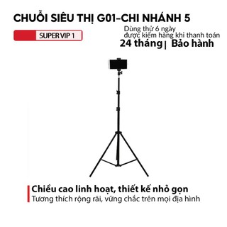 Gậy chụp ảnh 3 chân, giá đỡ điện thoại Tripod dùng để chụp ảnh, Livestream, quay TikTok chiều cao đến 2.1m