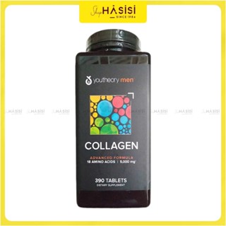 Viên Uống Bổ Sung Collagen Cho Nam YOUTHEORY - Men Collagen 18 Amino Acids 5000mg 390 Tablets (390 Viên - 6 Viên/Ngày)