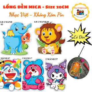  Lồng Đèn Trung Thu Mica 20cm Nhạc Việt 30 Mẫu Dễ Thương Cho Bé Rước Đèn Trung Thu 2024 DIY 
