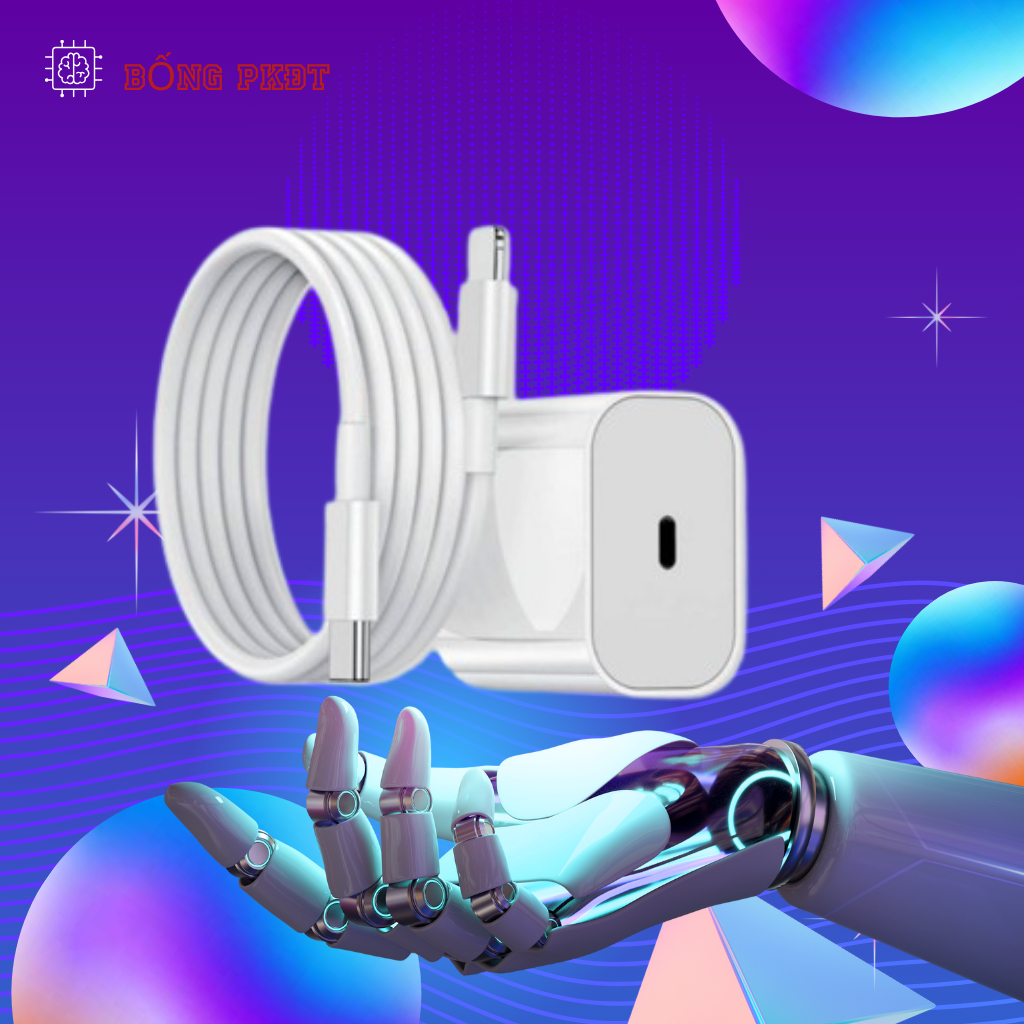 Sạc nhanh PD20W chính hãng gồm củ và dây sạc PD phù hợp cho điện thoại X Xs 12pro 13pro max... 15
