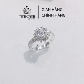 Nhẫn Bạc Nữ Đính Đá Kết Hoa Cao Cấp - Minh Canh Jewelry