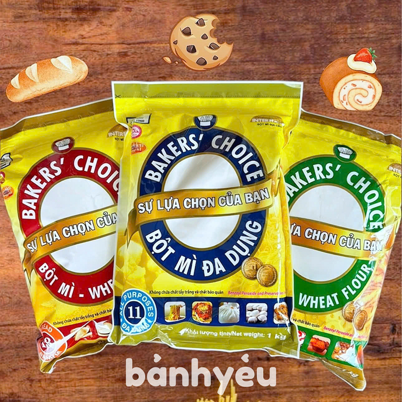 Bột Mì số 8/11/13 hiệu Baker's Choice chuyên dùng làm bánh Cao Cấp