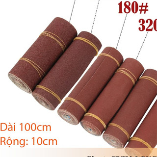 Giấy nhám, giấy nhám vải khổ rộng 10cm, vải mềm JB5 dạng cuộn