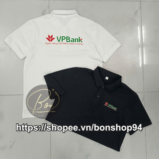 BONShop94 - Aó thun NH VP.Bank Thịnh Vượng Polo ĐP ngân hàng đủ size  Rêu nhỏ hơn nửa size  