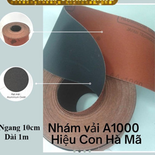 Nhám vải, giấy nhám độ mịn 800 1000 siêu mịn, quy cách bề ngang 10cm, dài 1m