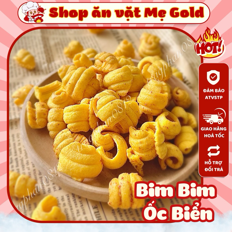 Bim bim ốc biển cay, snack vỏ ốc (500g)