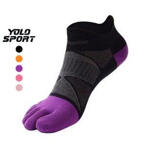 Tất Xỏ 5 Ngón Cotton 100% Vớ Năm Ngón Thể Thao Chạy Bộ Marathon Chuyên Nghiệp Có Tựa Lưng Cao Cấp Chống Ma Sát Trầy Xước