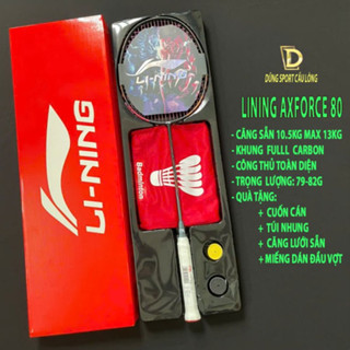  Vợt cầu lông Lining AXForce 80 Bản Full Hộp Đẹp  Căng Sẵn 11Kg Max 13kg  Kèm Cuốn Cán Túi Nhung 