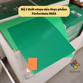 Bộ 2 thớt nhựa dẻo thực phẩm Finfordela IKEA