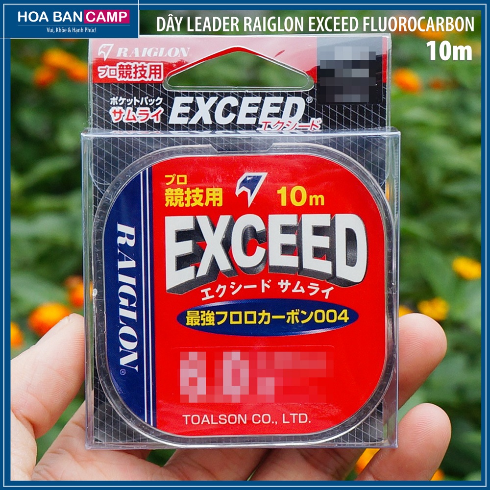 Dây Leader Raiglon Exceed Fluorocarbon | 10m Made in Japan