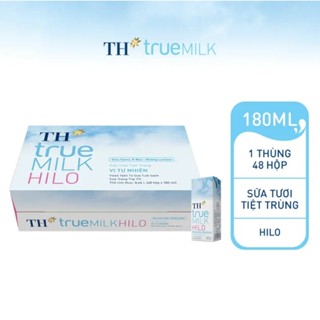 Thùng 48 Hộp Sữa Tươi TH True Milk Hilo 180ml