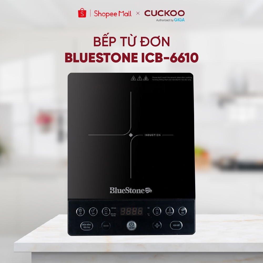 Bếp Từ Đơn BlueStone ICB-6610 - Công suất 2000W - Nấu ăn nhanh, tiết kiệm thời gian