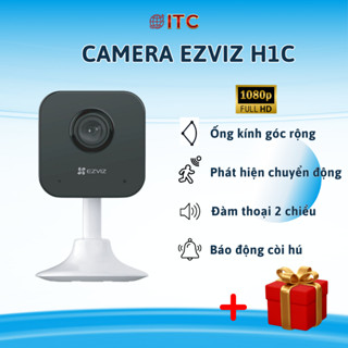 Camera IP Wifi 2MP EZVIZ H1C đế nam châm , đàm thoại 2 chiều góc rộng , sản phẩm thay thế C1HC kèm quà tặng