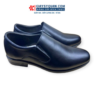 Giày Tây Lười Nam Da Thật Mã D34 - Đế cao su có may đế chắc chắn.
