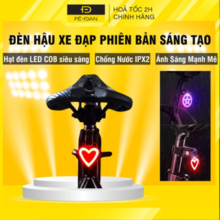 Đèn Hậu Xe Đạp PÊ ĐAN Sạc USB Chống Nước IPX4 Nhiều Chế Độ Sáng, Đèn Sau Led Xe Đạp Cảnh Báo An Toàn Đạp Xe