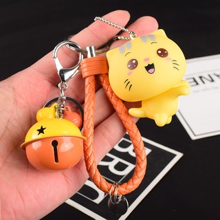 Móc Khóa Mèo Vàng Neko Dễ Thương Full Phụ Kiện - Móc Khóa Treo Xe, Balo Đẹp