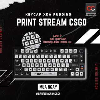 Keycap Print Stream Profile XDA 121 nút chất liệu PBT cho bàn phím cơ Ver2
