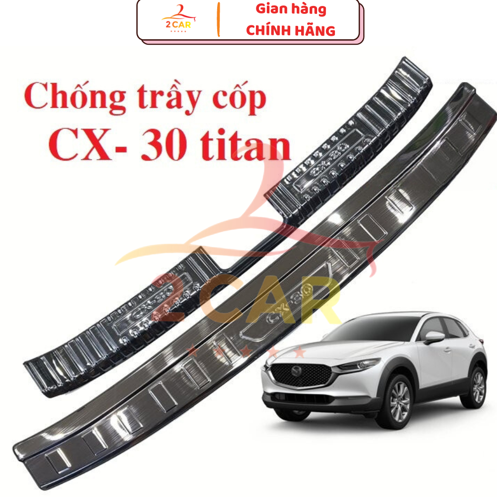 Ốp chống trầy cốp trong, ngoài TITAN xe Mazda CX30, CX 30 , CX-30 đời 2020 - 2025 Hàng đẹp
