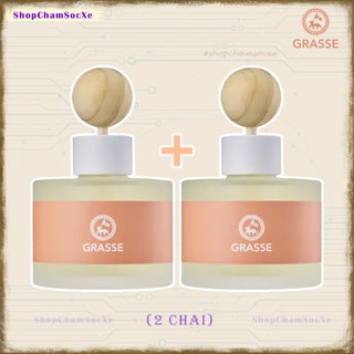  Nước hoa ô tô Grasse mùi đào Peach Fuzz  2 chai  hàng nội địa Hàn Quốc 