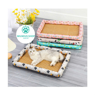 (Đệm Chiếu hè) Thảm chiếu điều hoà trải giường mát mẻ mùa hè cho mèo/chó - (CDH)