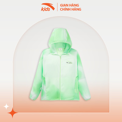 Áo khoác gió chạy bộ bé trai Anta Kids Running 3524B5602