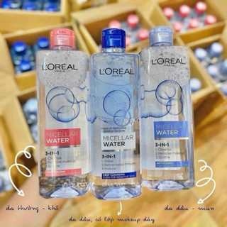  Nước Tẩy Trang Loreal Cho Các Loại Da 400ml  Chính Hãng  
