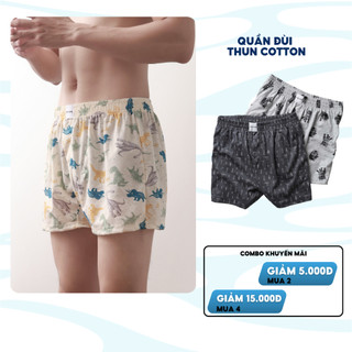 Quần đùi nam nữ BAMI HOME, vải thun cotton mềm mại mặc nhà, mặc ngủ QNTCT- 009