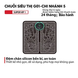 Thảm massage chân EMS giúp lưu thông khí huyết, giảm đau mỏi tê chân