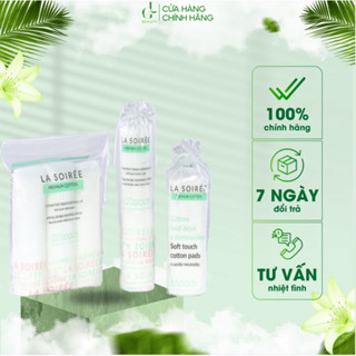 Bông tẩy trang La Soirée Cao Cấp Siêu Mềm Mịn 85 pads 120 pads 225 pads