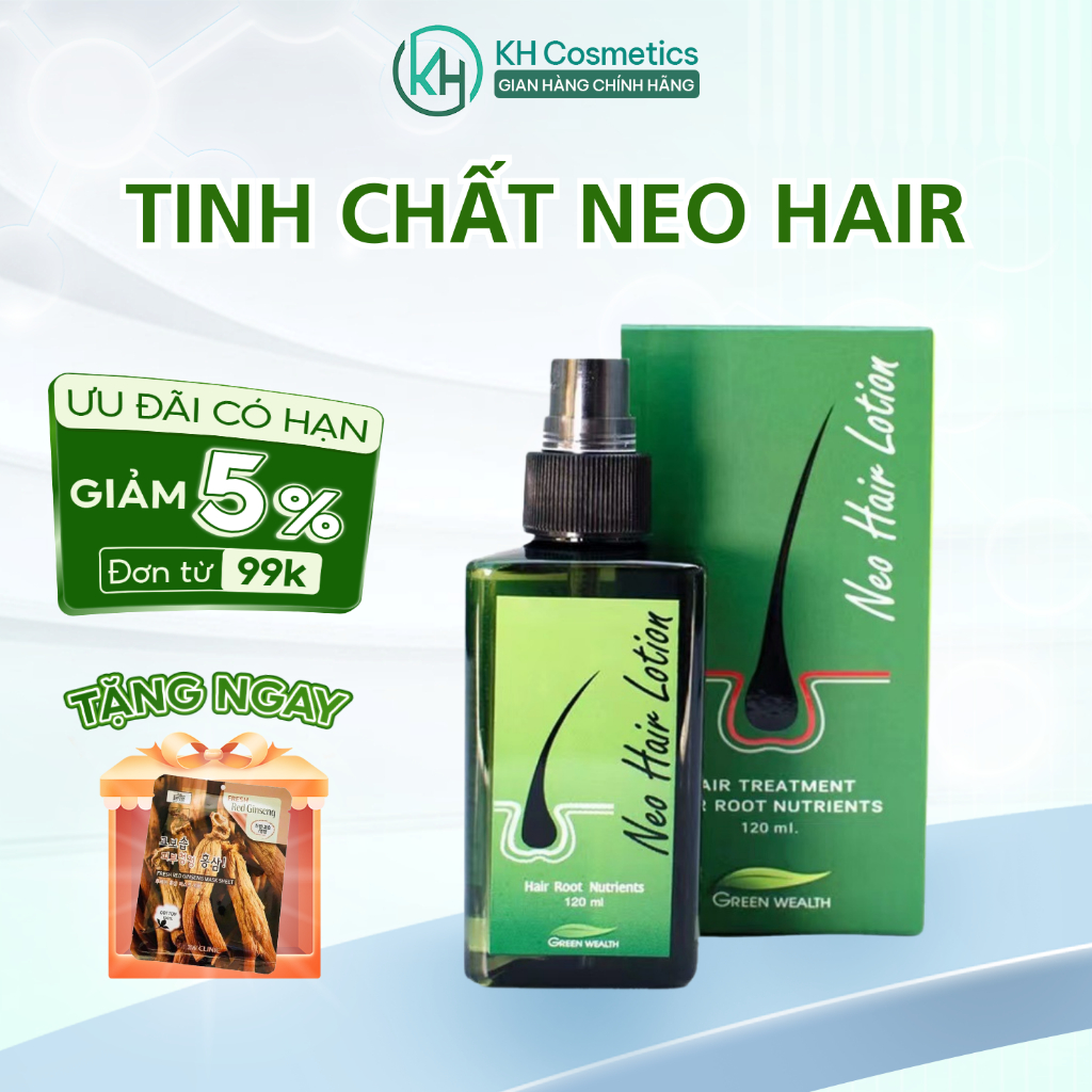 Tinh chất mọc tóc NEO HAIR LOTION - serum hỗ trợ mọc tóc, xịt tóc Neo Hair giảm hói đầu 120ml