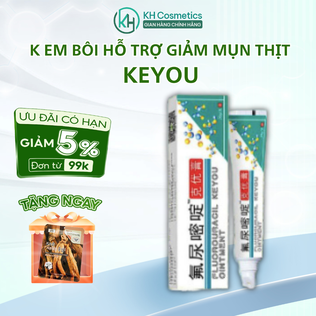 Kem rụng mụn thịt dư KEYOU - KEYOU kem bôi bật gốc cồi mụn thịt dư, nốt ve chó, u mềm treo 20g