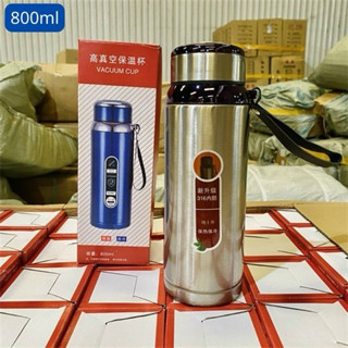 1 Bình Giữ Nhiệt Inox 2 Lớp Có Dây Đeo Và Lưới Lọc Vacuum Cup 800ML HÀNG XỊN