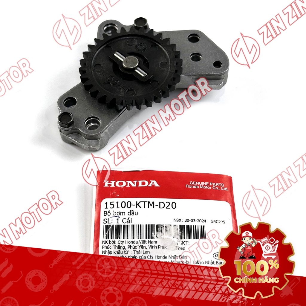 Bơm Nhớt Future 125 Mập, Future Fi 125, Future BXC 125 2014 2015 2016 2017 Chính Hãng - ZZM