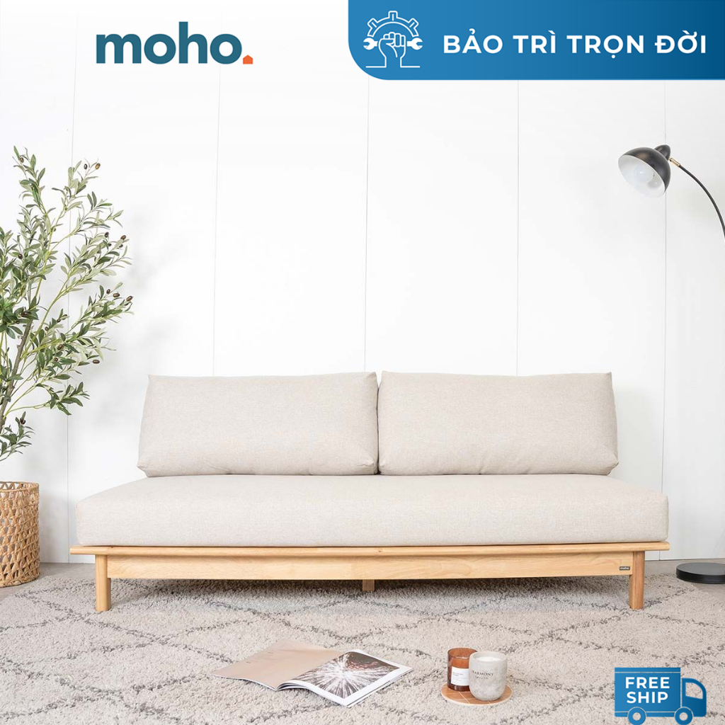Ghế Sofa Gỗ Cao Su Tự Nhiên MOHO VLINE 601