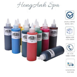 mực xăm dynamic,mực học phun xăm trên da giả chai lớn 250ml