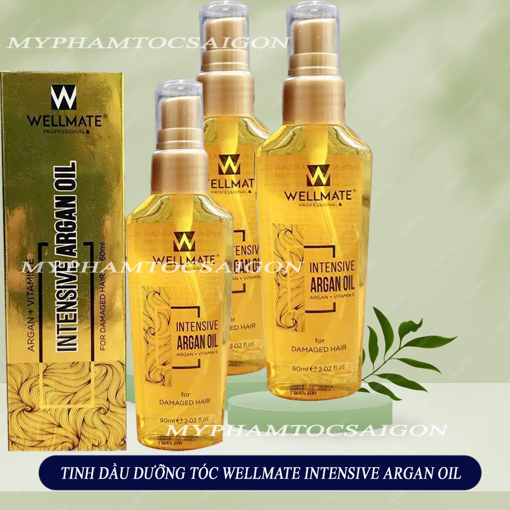 (CHÍNH HÃNG) Dầu dưỡng wellmate Keratin Argan Oil 60ml