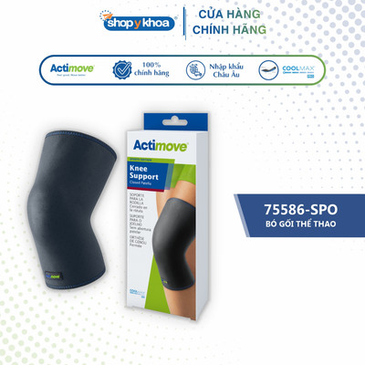 Bó Gối Thể Thao Actimove Knee Support, Màu Xanh Navy [75586-SPO]. Nhập Khẩu Châu Âu (1 Cái)