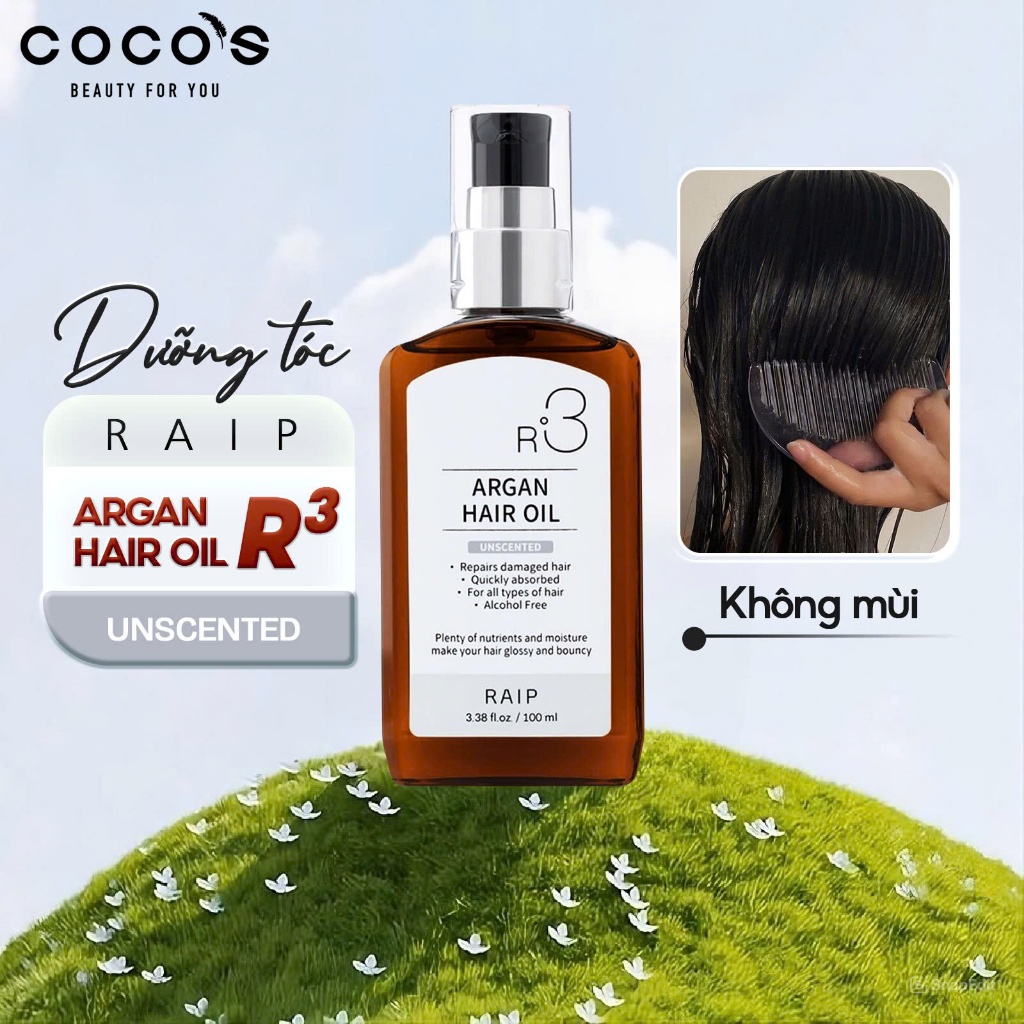 Tinh dầu dưỡng tóc Raip Argan Hair Oil R3 100ml | BigBuy360 - bigbuy360.vn