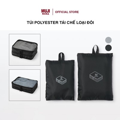 Túi Polyester Tái Chế Loại Đôi - S/M MUJI
