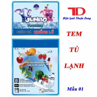Miếng dán tủ lạnh, tem dán trang trí tủ lạnh mẫu 2