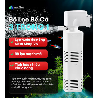 Máy Lọc Nước, Tăng Oxy, Tạo Sóng Đa Chức Năng Cho Bể Cá Thủy Sinh Fish Baby - SP Cao Cấp Chính Hãng
