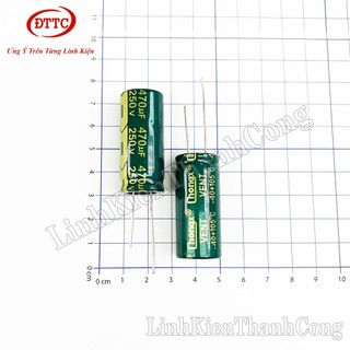Bộ 2 Chiếc Tụ Hóa 470uF 250V (18x40mm) Tần Số Cao