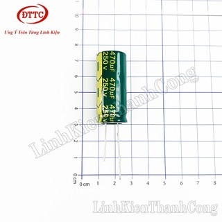 Bộ 2 Chiếc Tụ Hóa 470uF 250V (18x40mm) Tần Số Cao