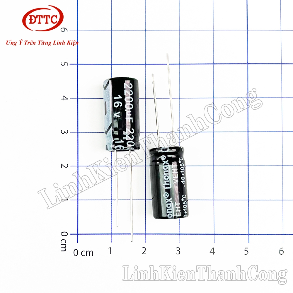 Bộ 10 Chiếc Tụ Hóa 2200uF 16V (10x20mm)