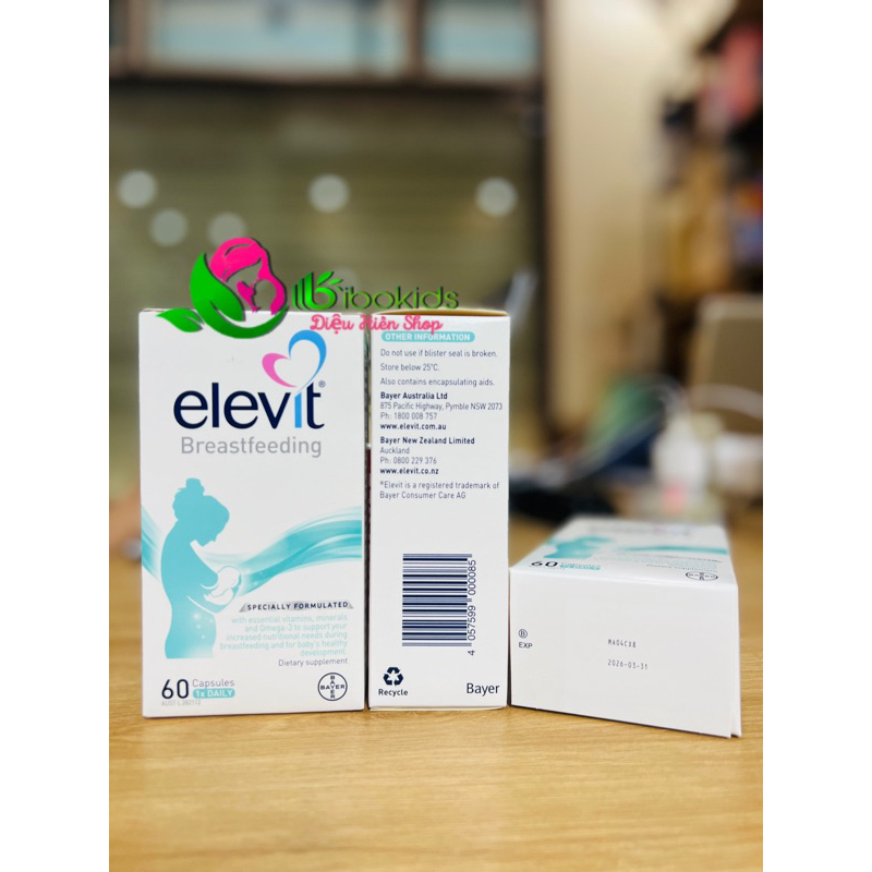 Elevit lợi sữa úc cho mẹ sau sinh