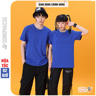Áo thun trơn màu xanh bích form unisex basic nam nữ thun cotton mềm mịn cổ tròn ATTXB | DONGPHUCSG