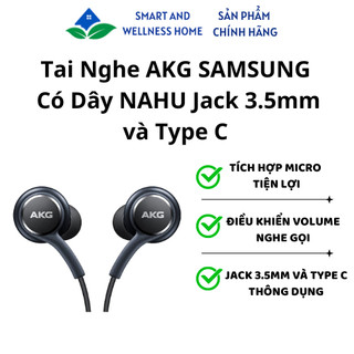 Tai Nghe AKG SamSung Có Dây NAHU Jack 3.5mm và Type C - Bảo hành 6 tháng