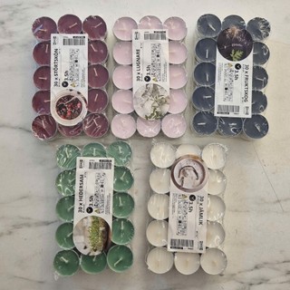Vỉ 30 viên nến tealight thơm mùi vani
