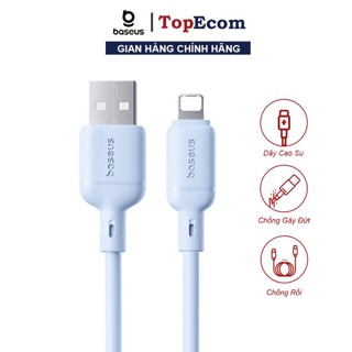 Cáp Sạc Baseus Silky USB 2.4A, Công Nghệ Kiểm Soát Nhiệt, Silicone Mềm Mượt Chống Rối, Bền Bỉ