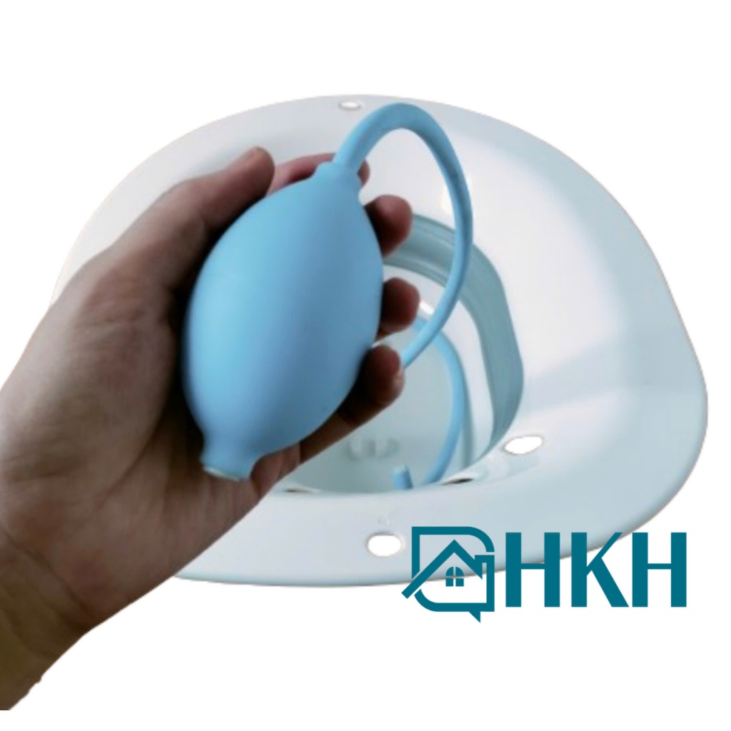 Bô xông GẤP GỌN đáy lớn, kèm dây và vòi xịt, dùng cho chị em sau sinh, chậu ngâm rửa phụ khoa (UNMEI_MART1)
